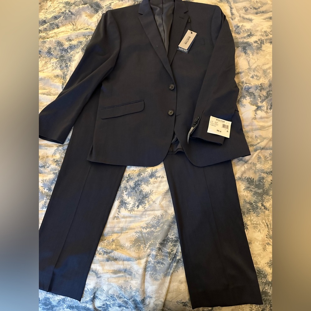 Kenneth Cole Navy Men's 2 Piece Suit & Pants NWT Ready Flex Suit